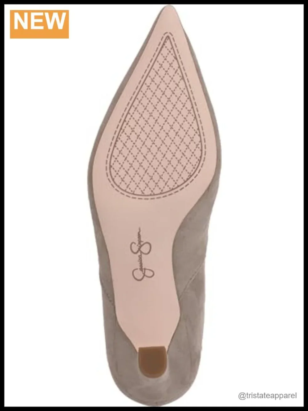 Jessica Simpson Vyluna Faux Suede Kitten Heel Ankle Booties Pointed Toe Pull-On